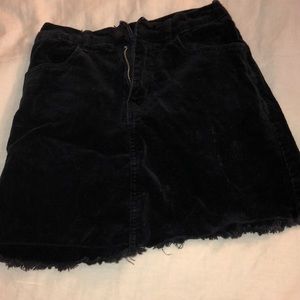Brandy black corduroy skirt!